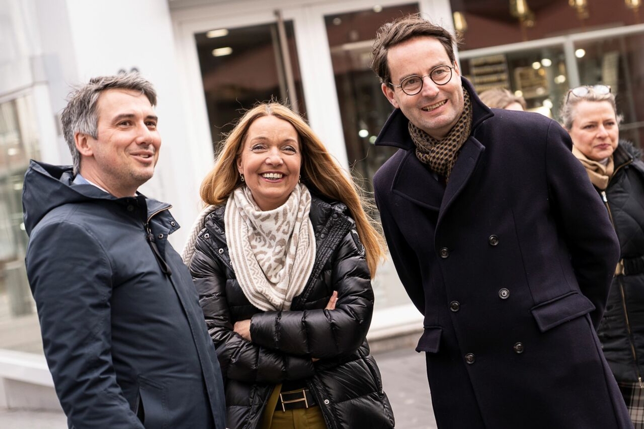 Bürgermeisterin Bettina Weist empfängt  Regierungspräsident Andreas Bothe