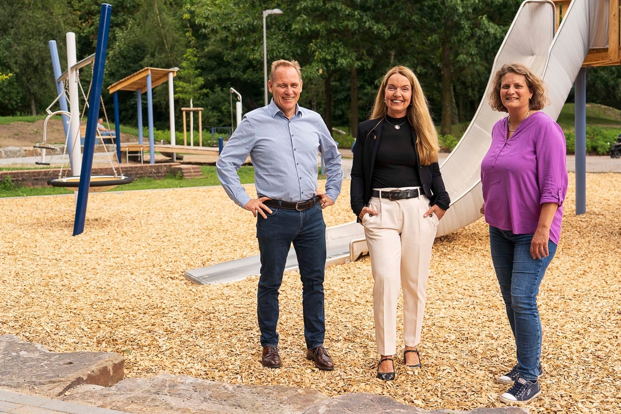 Spielplatz an der Schachtstraße lädt  wieder zum Spielen ein