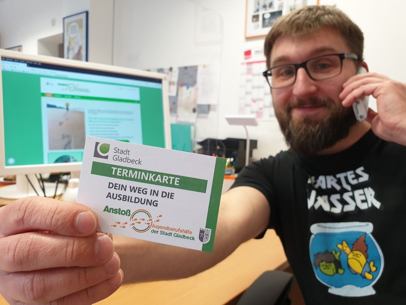 Das Anstoßbüro in Gladbeck ist der Anlaufpunkt für Schülerinnen und Schüler, wenn es um die Suche nach einer passenden Ausbildung nach dem Schulabschluss geht.