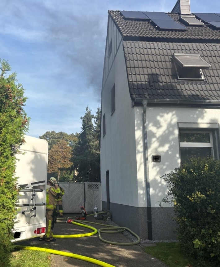 Rauchentwicklung im Haus.