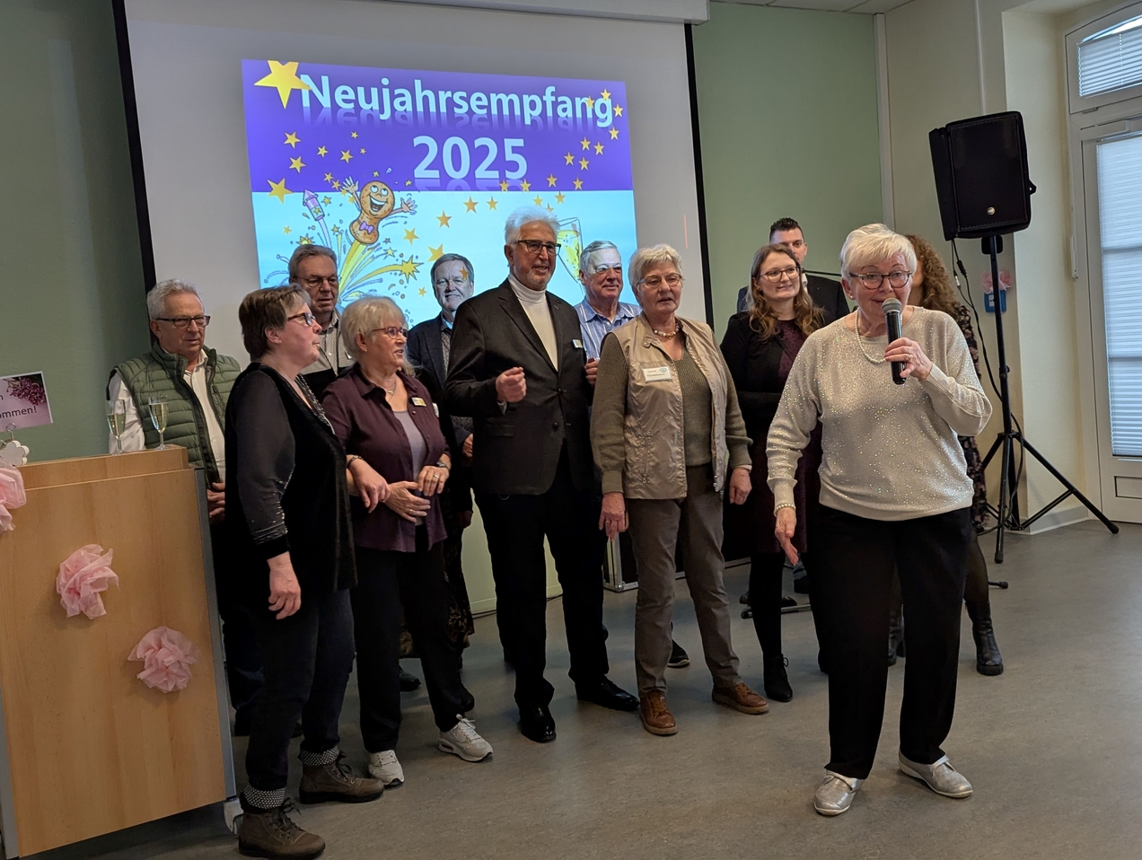 Volles Haus im  Fritz-Lange Haus beim traditionellen Neujahrsempfang