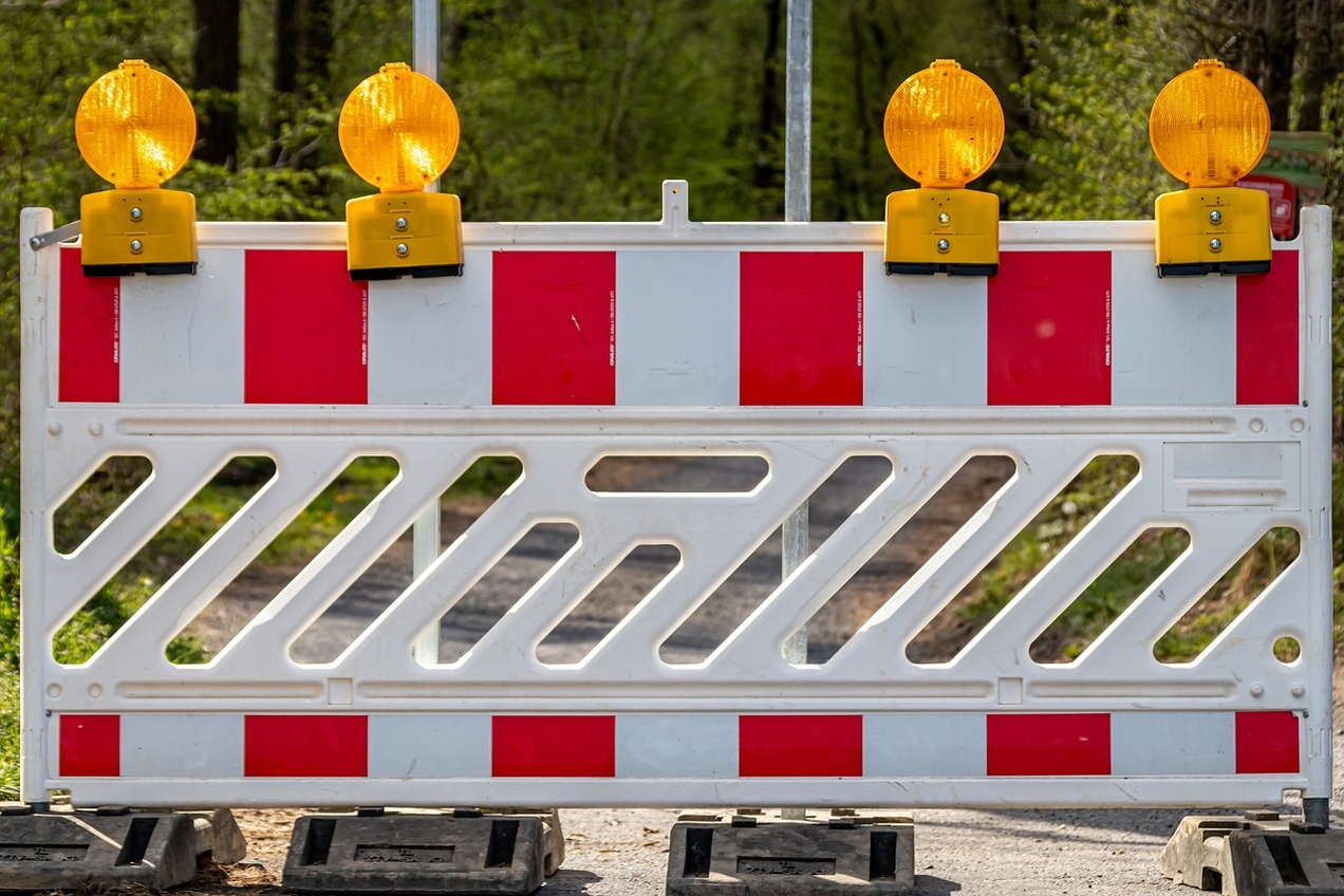 Tagebruch: Sperrung in der Händelstraße