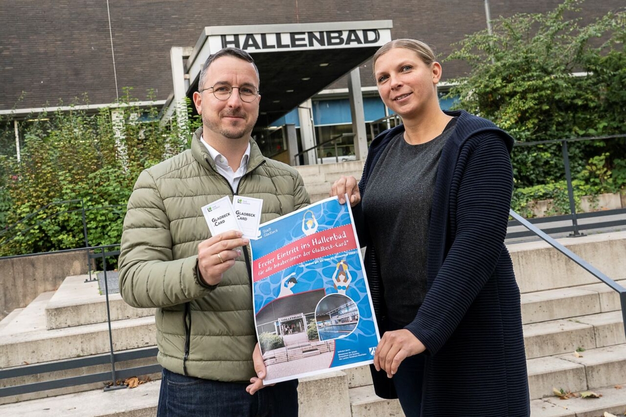 Freier Eintritt ins Hallenbad mit der  Gladbeck-Card