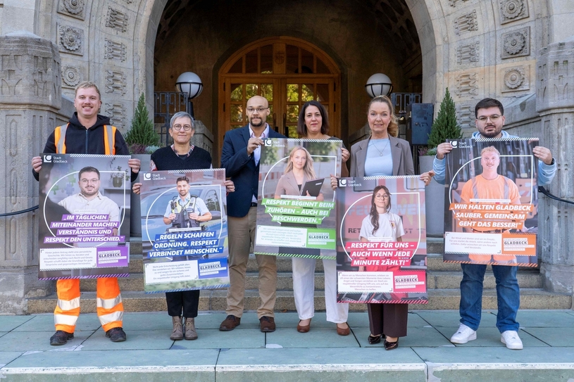 Präsentation der Plakatmotive der neuen Kampagne.